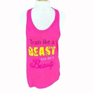 GRAPHIC Train Like A Beast Athleisure Tank Top Med